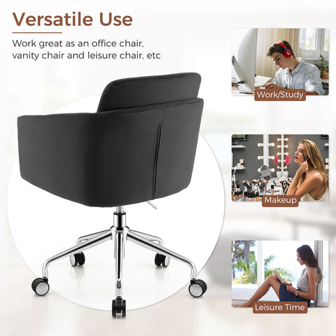Stylish Height-Adjustable Leisure Chair with Ergonomic Design and Cushioned Seat