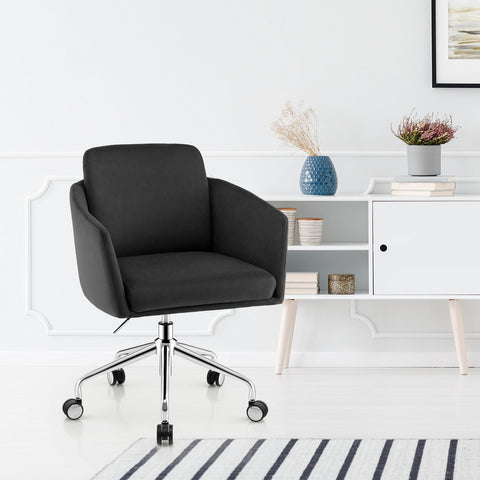 Stylish Height-Adjustable Leisure Chair with Ergonomic Design and Cushioned Seat