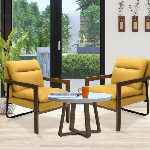 Artistic Armchair with Soften Backrest and Seat