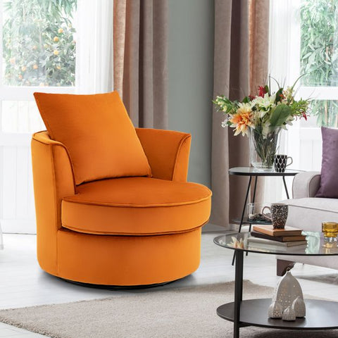 360 Degree Tub Armchair in Orange