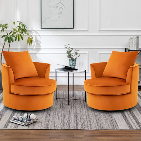 360 Degree Tub Armchair in Orange