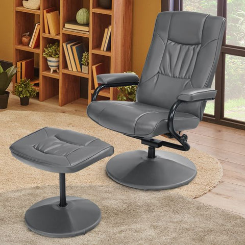 Master Recliner Chair with Footstool and Adjustable Backrest