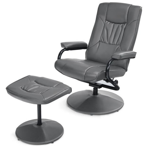 Master Recliner Chair with Footstool and Adjustable Backrest
