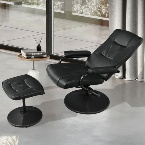 Master Recliner Chair with Footstool and Adjustable Backrest