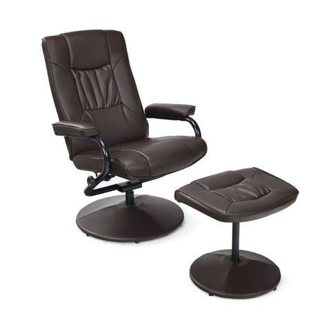 Master Recliner Chair with Footstool and Adjustable Backrest