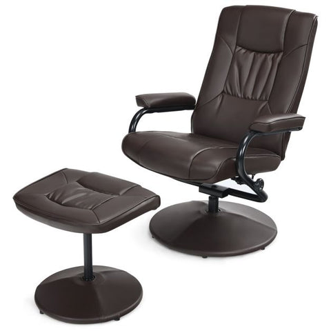 Master Recliner Chair with Footstool and Adjustable Backrest