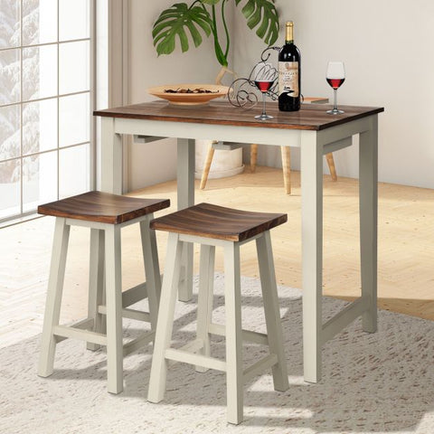 Cornwall Home Bar Sets with Bar Stools Storage Functions