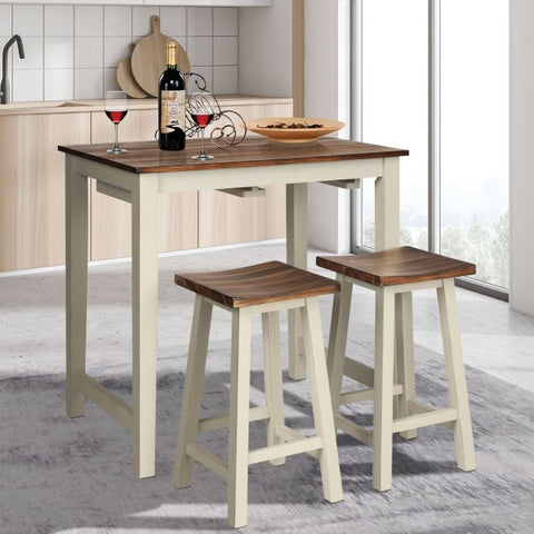 Cornwall Home Bar Sets with Bar Stools Storage Functions
