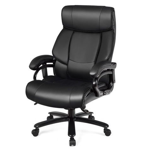 Ergonomic Stylish Leather Office Chair with Configurable Massage Function