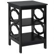 Multi-Function 3 Tier Side Table with Ample Storage and Sturdy Design