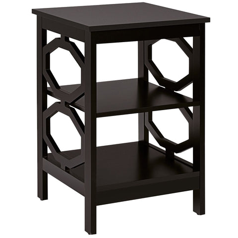 Multi-Function 3 Tier Side Table with Ample Storage and Sturdy Design