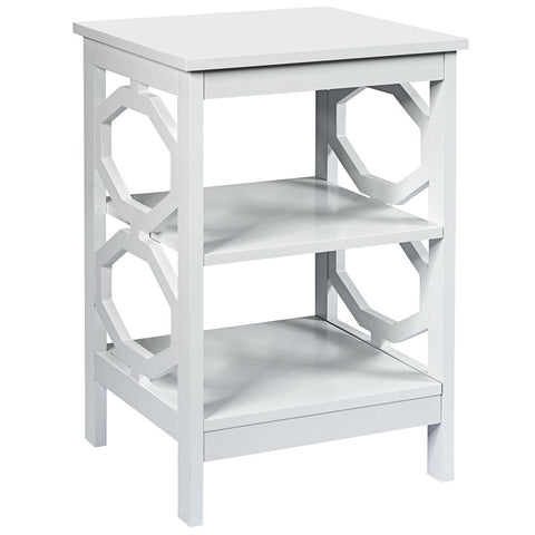 Multi-Function 3 Tier Side Table with Ample Storage and Sturdy Design