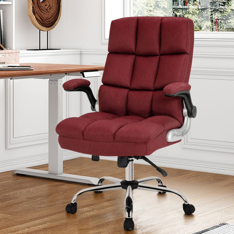 Exquisite Executive Office Chair with Upholstered material and Ergonomic Design