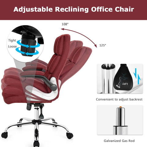 Exquisite Executive Office Chair with Upholstered material and Ergonomic Design