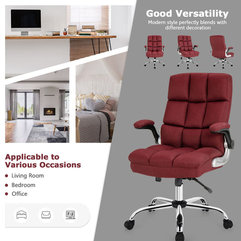 Exquisite Executive Office Chair with Upholstered material and Ergonomic Design