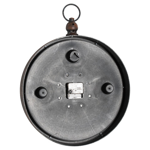 Antique Sophisticated Wall Clock with Creative Numerals in Aged Bronze Frame