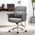 Stylish Ergonomic Office Chair with Height Adjustment and Swivel in Grey
