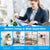 Stylish Ergonomic Office Chair with Height Adjustment and Swivel in Grey