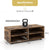 Minimalistic TV Stand with 5-Position Adjustable Shelves and Ample Storage in White