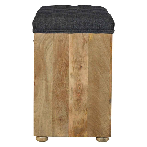 Handmade Solid Hallways Bench with 1 Drawer and 6 Cubes Storages, with Seating
