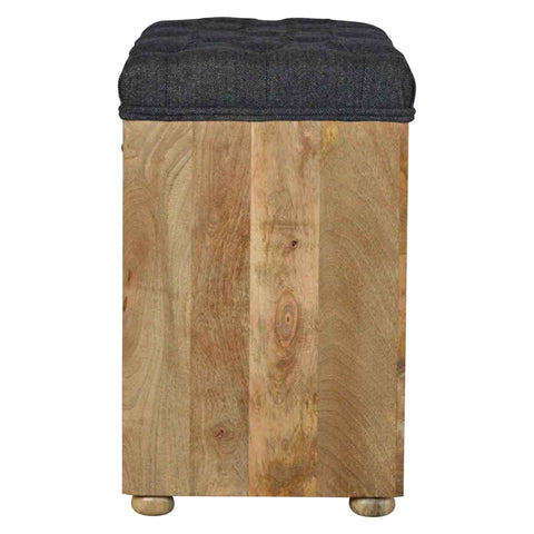 Handmade Solid Hallways Bench with 1 Drawer and 6 Cubes Storages, with Seating