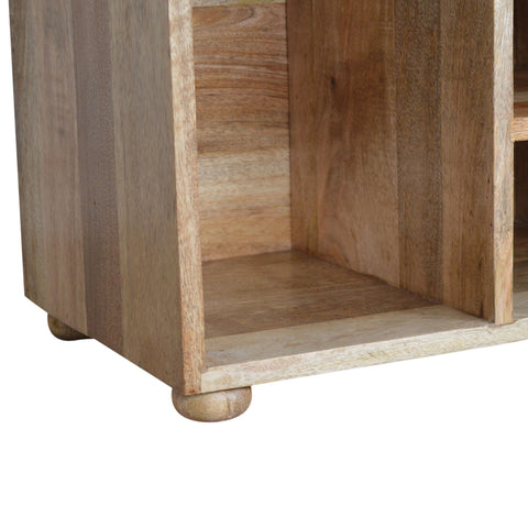 Spacious Storage Bench with Nordic Style Legs and Multi Tweed Button Design