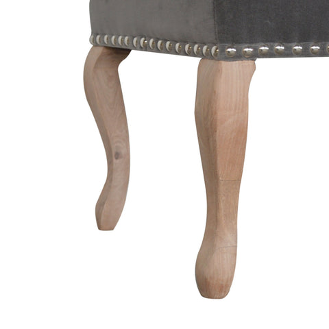 Elegant Velvet Hallway Bench with Cotton Velvet Fabric and French Legs