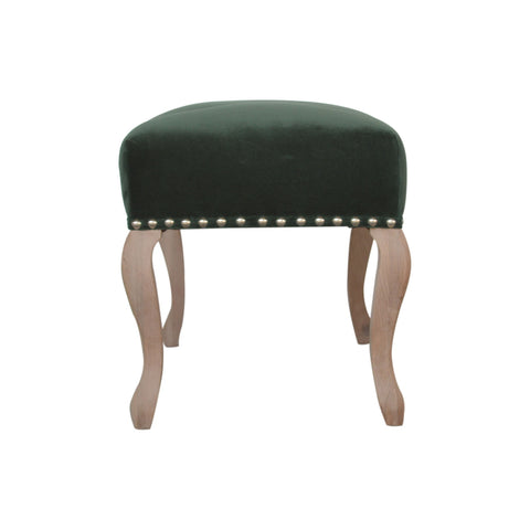 Elegant Velvet Hallway Bench with Cotton Velvet Fabric and French Legs
