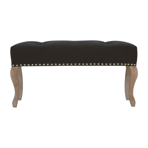 Elegant Velvet Hallway Bench with Cotton Velvet Fabric and French Legs