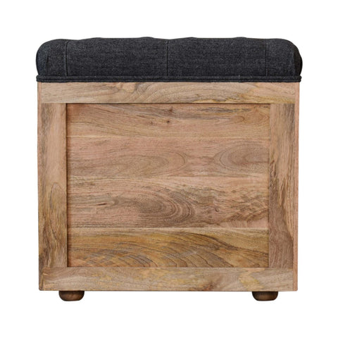 Handmade Solid Hallways Bench with 4 Cubes Storages and Seating