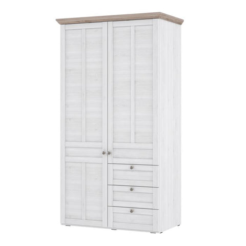 Versatile and Aesthetic 2 Door Wardrobe with Soft Close Mechanism