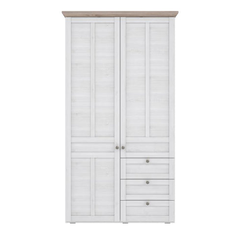 Versatile and Aesthetic 2 Door Wardrobe with Soft Close Mechanism