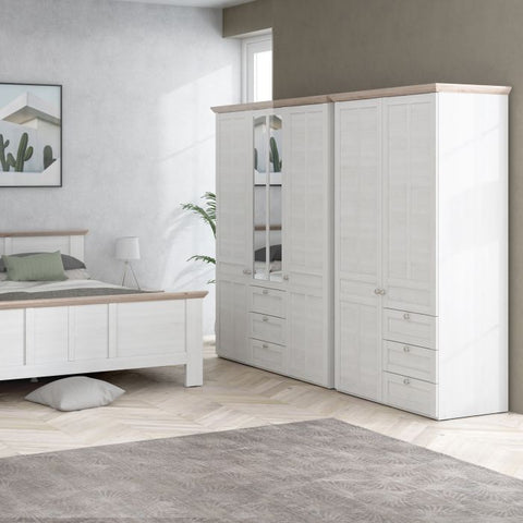 Versatile and Aesthetic 2 Door Wardrobe with Soft Close Mechanism