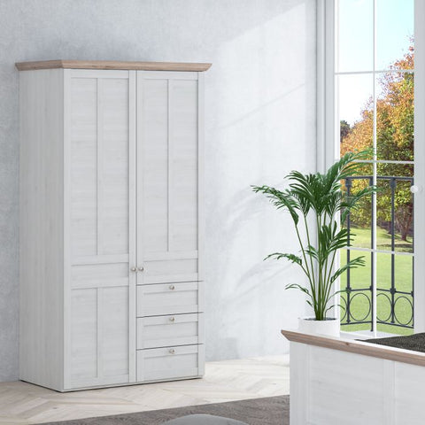 Versatile and Aesthetic 2 Door Wardrobe with Soft Close Mechanism
