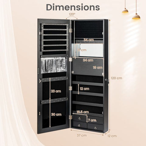 Versatile 4-Drawer Storage Jewelry Cabinet