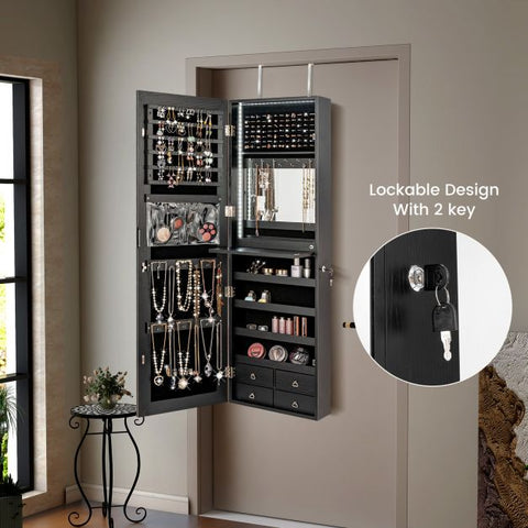 Versatile 4-Drawer Storage Jewelry Cabinet