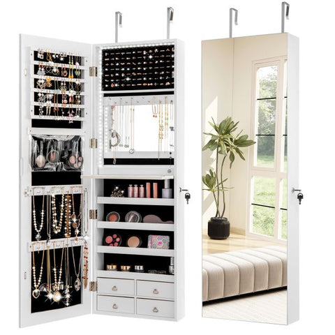 Versatile 4-Drawer Storage Jewelry Cabinet