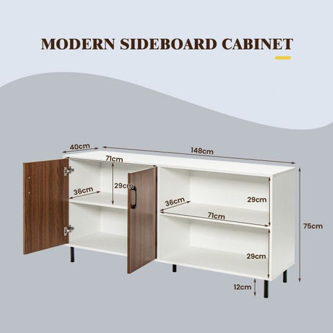 Multi-Functional and Elegant Buffet Sideboard with Ample Storage and Practical Design