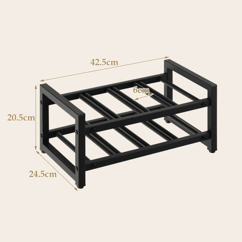 2-Tier 8-Bottle Wine Rack