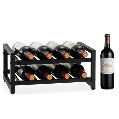 2-Tier 8-Bottle Wine Rack