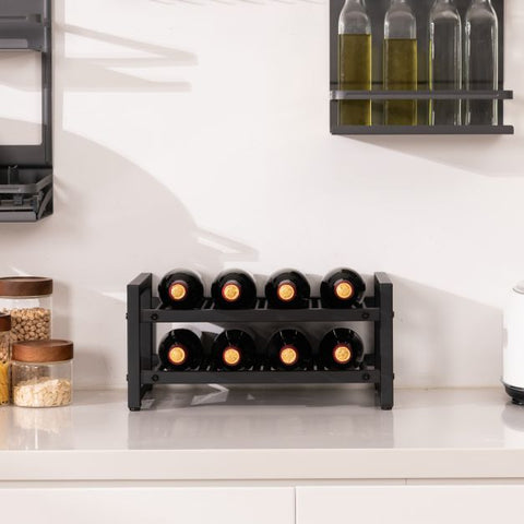 2-Tier 8-Bottle Wine Rack
