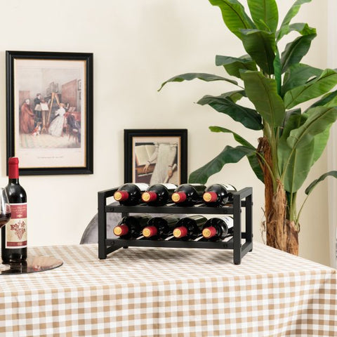 2-Tier 8-Bottle Wine Rack
