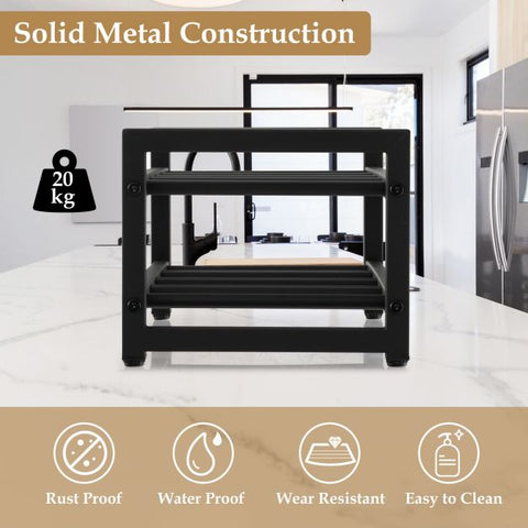 2-Tier 8-Bottle Wine Rack