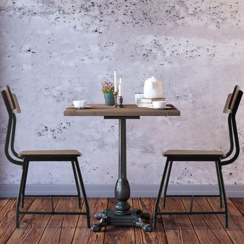 Industrial Style Set of 2 Dining Chairs