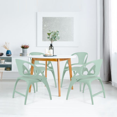 Simple Set of 2 Dining Chairs with Folding Funtcion