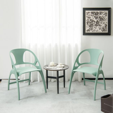Simple Set of 2 Dining Chairs with Folding Funtcion