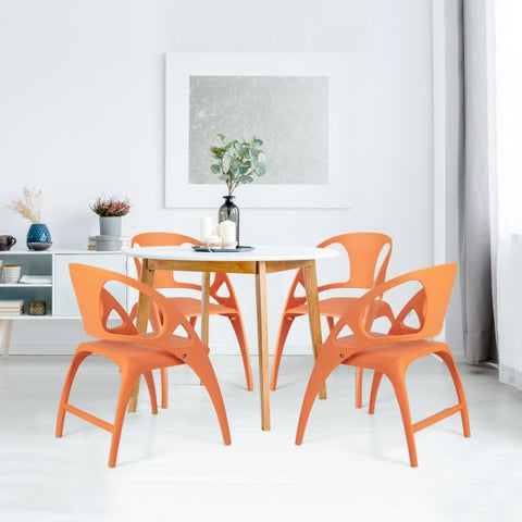 Simple Set of 2 Dining Chairs with Folding Funtcion