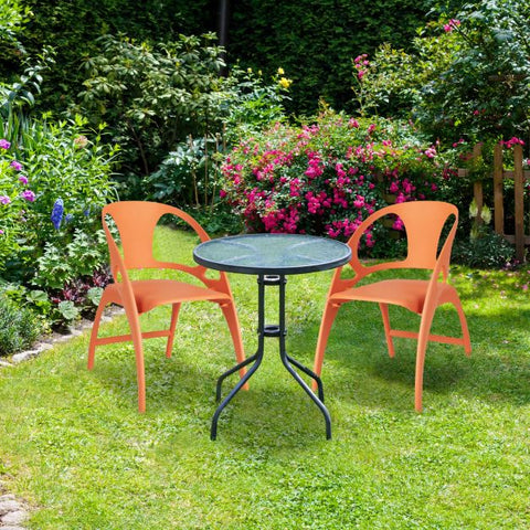 Simple Set of 2 Dining Chairs with Folding Funtcion