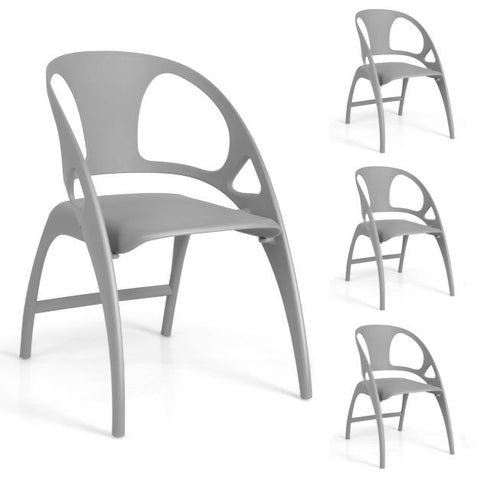 Simple Set of 2 Dining Chairs with Folding Funtcion
