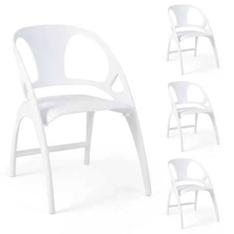 Simple Set of 2 Dining Chairs with Folding Funtcion